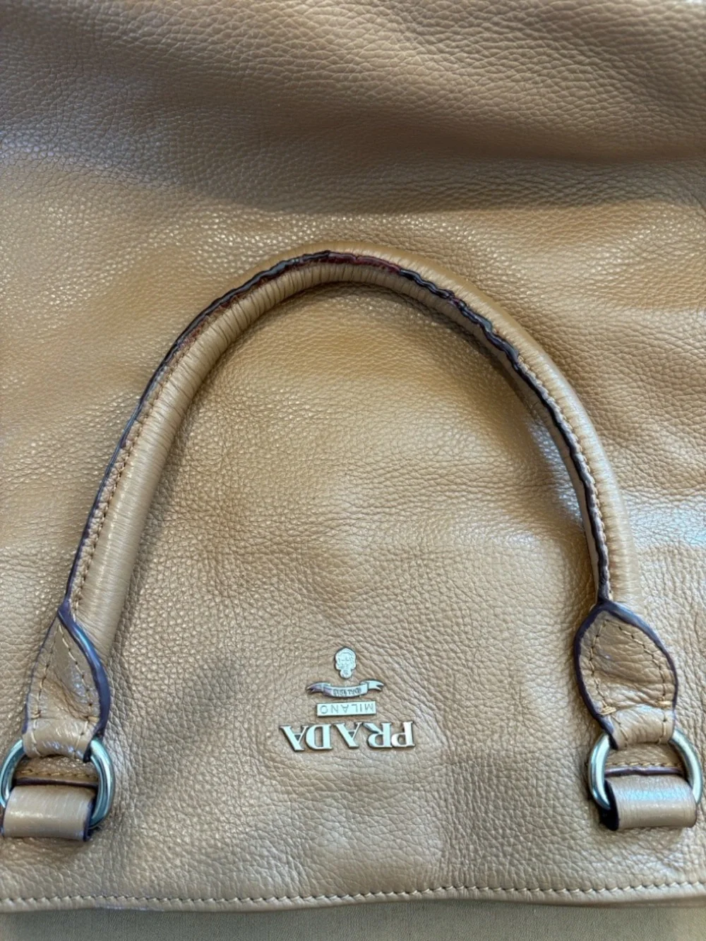 Prada Vitello Leather Tote Bag with Strap - Picture 7 of 13